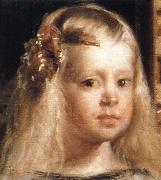 Diego Velazquez Las Meninas.Ausschnitt:Kopf der Infantin